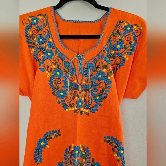 Embroidered Mexican Dress S/M- Vestido Mexicano Bordado - Picture 2 of 6